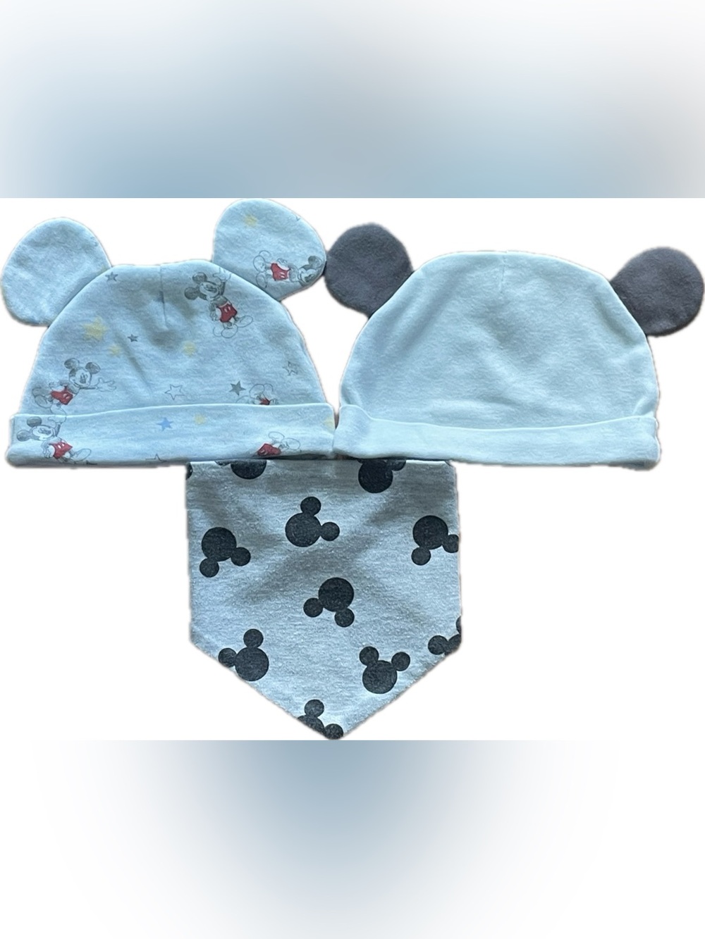 Disney Baby hat & bib bundle